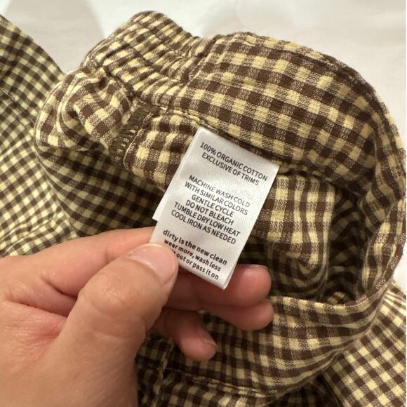 Toad and Co Women’s Large Manzana Paneled Midi Skirt Partridge Gingham Academia - Picture 8 of 10